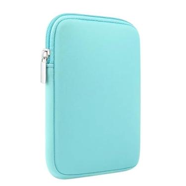 Imagem de Capa de neoprene de 15 cm bolsa bolsa E-Reader capa protetora para Kindle 2022, Kindle 2019, Kindle Kids, Kindle Paperwhite E-Reader (geração anterior – versão 2015), para Kobo Nia, Clara 2E (verde)