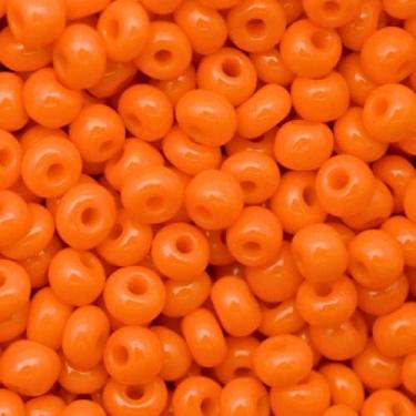 Imagem de Miçanga Canjicão 2/0=6,1mm Preciosa Jablonex 50g Cores Leitosas Guias Brajás Colares Pulseiras Umbanda e Candomblé (Laranja (93140))
