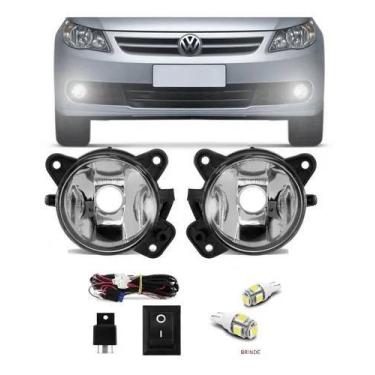 Imagem de Kit Farol De Milha Auxiliar Gol Voyage Saveiro G5 + par de pingo t10 5