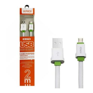 Imagem de Cabo Carregador 2 metros Usb V8 Kaidi Kd-327m Turbo Reforçado