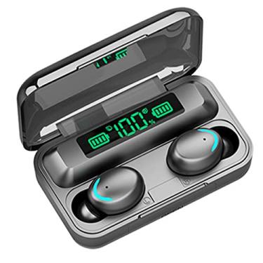 Imagem de Fones de ouvido sem fio Bluetooth 5.0 com graves profundos HiFi 3D estéreo com estojo de carregamento