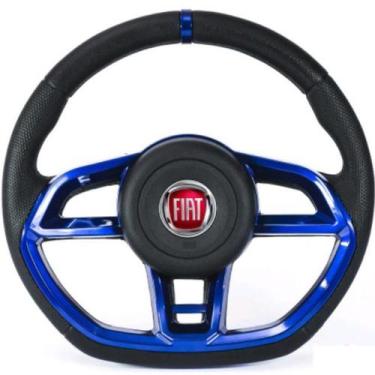 Imagem de Volante Esportivo Gti Vision Azul - Fiat Uno Fire 2002 Em Diante