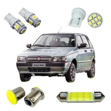 Imagem de Kit Lâmpadas Led Cob 1 Polo Pingão T10 8 Leds 5 Leds Torpedo 41mm Luz 