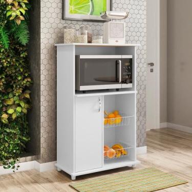 Imagem de Balcão Multuso para Forno e Microondas com Fruteira 1 Porta NT 3075 - 