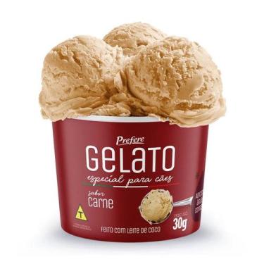 Imagem de Sorvete Prefere Gelato para Cães Adultos Carne 30g
