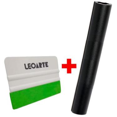 Imagem de Plástico Adesivo Para Parede 45Cm X 10M + Espatula Aplicação - Leonora