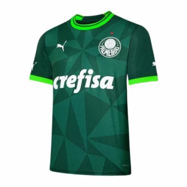 Imagem de Camisa Masculina Palmeiras Home I Torcedor 2023 Verde, G, Verde