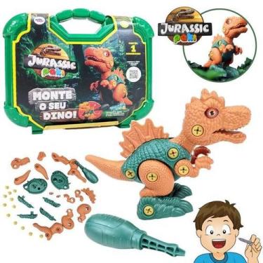Imagem de Dinossauro De Montar Brinquedo Com Maleta E Chave Monte Dino - Paki To