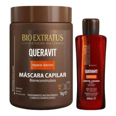 Imagem de Kit Queravit umectação capilar 1 Máscara 1kg 1 Cristal líquido 60ml - 