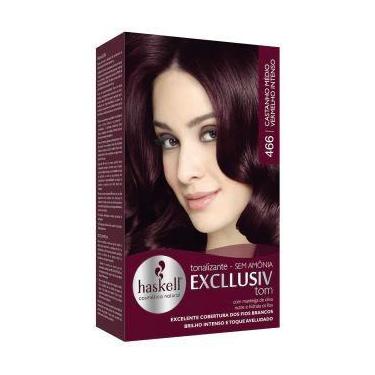 Imagem de Tonalizante haskell 466 castanho medio vermelho intenso