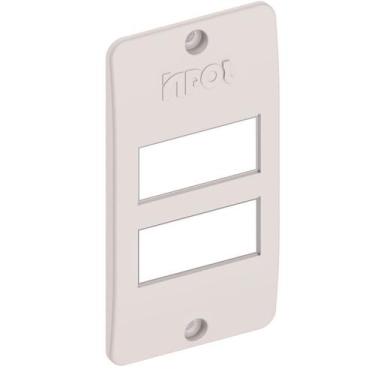 Imagem de Tampa Condulete Pvc Branca 3/4" 02 Tec Separadas - INPOL, BRANCO