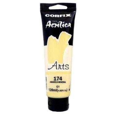 Imagem de Tinta Acrílica Corfix Arts 120ml Amarelo Verdoso 176 Gr 1, 176 - AMARE