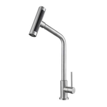 Imagem de Torneira Gourmet Cozinha Mesa 4 Jatos Inox 304 Escovado - Modelar