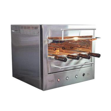 Imagem de Churrasqueira Forno de Pizza Elétrica Bancada Rotativa Inox Gourmet Ba