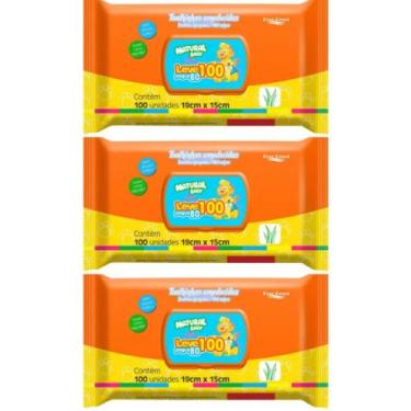 Imagem de Toalha Umedecida Natural Baby leve 100 Pague 80 Flip Top Espeial, 3uni