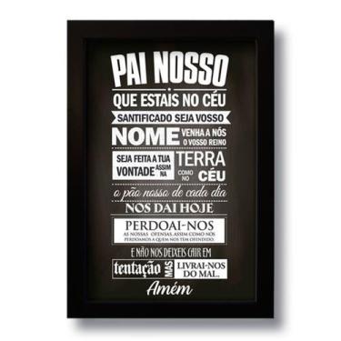 Imagem de Quadro Decorativo Frase Oração do Pai Nosso 33x43 cm - Art Print, Únic