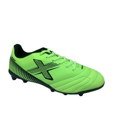 Imagem de Chuteira masculina oxn campo, 41, Verde claro preto