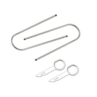 Imagem de Chave de ferramenta de remoção de rádio e kit de ferramentas de remoção em forma de U para Ford, Volkswagen, Audi e Mercedes, a maioria dos conversores de frequência de áudio CD DVD de carro de aço