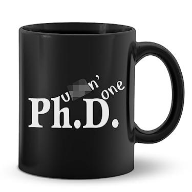 Imagem de DOTAIN Phing Done PhD Degree Graduate Graduate Caneca de Café 325 ml Copo de Cerâmica, Impressão Dupla Face, Engraçado Doutorado Graduação PHD Doutorado Graduados Química Presente, Presentes de