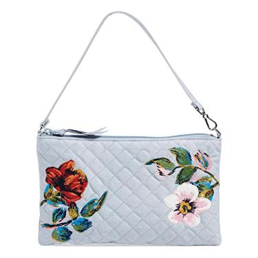 Imagem de Vera Bradley Bolsa feminina jeans conversível com proteção RFID, Sea Air Floral, One Size