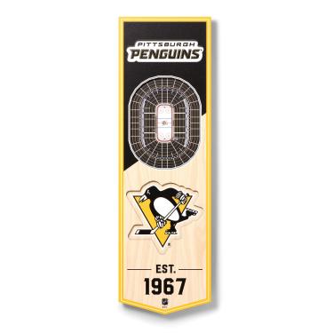 Imagem de Bandeira 3D da NHL Pittsburgh Penguins - PPG Paints Arena
