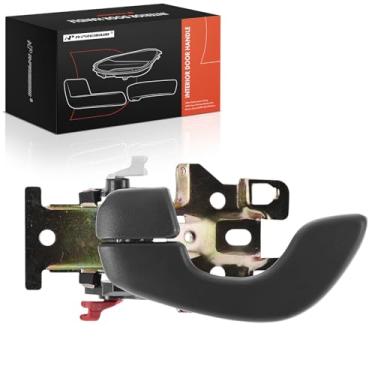 Imagem de A-Premium Maçaneta interior do lado do motorista dianteiro esquerdo compatível com Chevrolet Metro 1998-2001 e Suzuki Swift 1995-2001 e Geo Metro 1995-1997, cinza, substituição # 30019256, 30019258