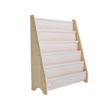 Imagem de Rack Para Livros Infantil, Standbook Montessoriano 5 Bolsos - Curumim 