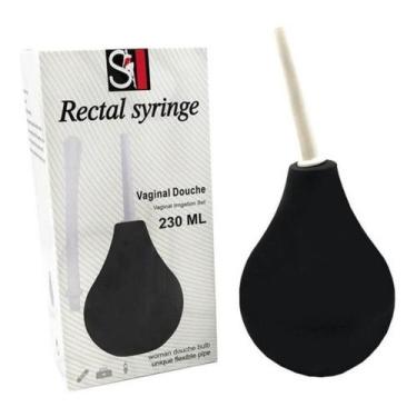Imagem de Rectal syringe ducha higienica unissex 160ml sexy import, PRETO