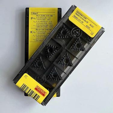 Imagem de Lâmina original TNMG160404-PF 4225/Lâmina CNC de carboneto 10 peças