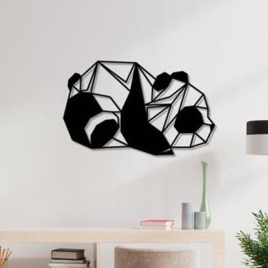 Imagem de Panda Geométrico Aplique de parede - Lca Laser