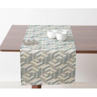Imagem de Caminho de mesa impermeável 1,60x0,40m Nice verde - Dagher
