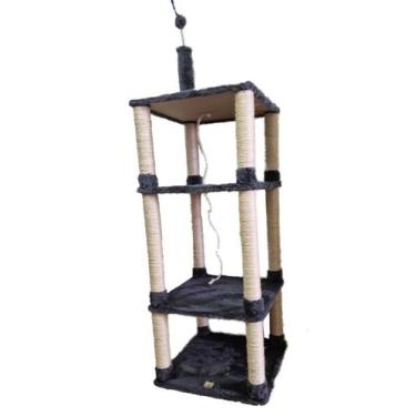 Imagem de Arranhador para gatos 4 andar - Cat House Brasil, Grafite