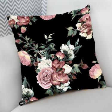 Imagem de Almofada Decorativa Cheia c/ Zíper 40x40 Coleção Estampas Flores Flora