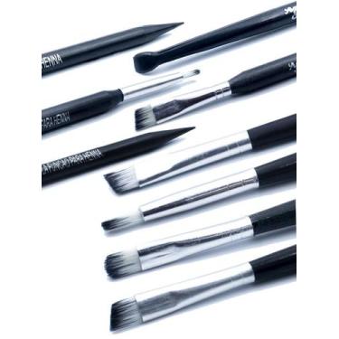 Imagem de Kit 6 Pincéis Profissionais Henna Sobrancelha, Arte Sedução