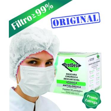 Imagem de MÁSCARA Cirúrgica Descartável Tripla Filtro Meltblow ( 1 Cx) - PROTDES