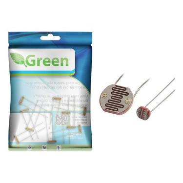Imagem de 10x Ldr 5mm Fotoresistor Sensor De Luz Automação Robótica - GREEN