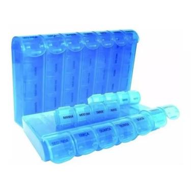 Imagem de Porta Comprimidos Azul Semanal - Incoterm