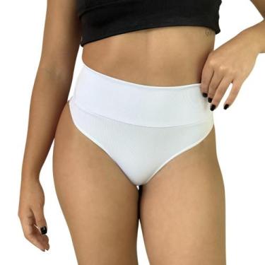 Imagem de Kit 3 Calcinha Fitness Cós Alto FIO Dental Duplo Modeladora - VIÉRE, M