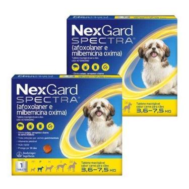 Imagem de Combo 2 Nexgard Spectra 3,6 A 7,5kg