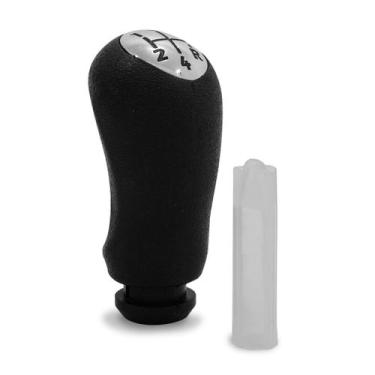 Imagem de Bola De Câmbio Sandero Logan Duster Megane Preto Com Cromado - Mercúri