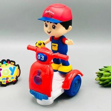 Imagem de Brinquedo Infantil Menino No Scooter Bate E Volta Com Luz E Som. - Toy