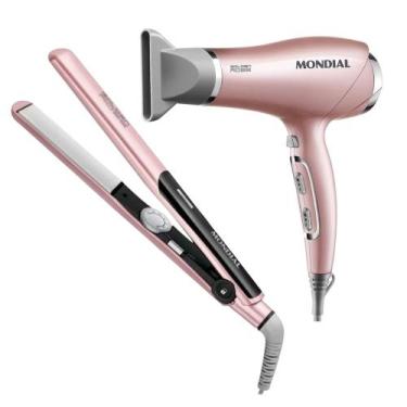 Imagem de Kit Conjunto Secador e Chapinha KT-83 Golden Rosse SC32+P20 Mondial, 1