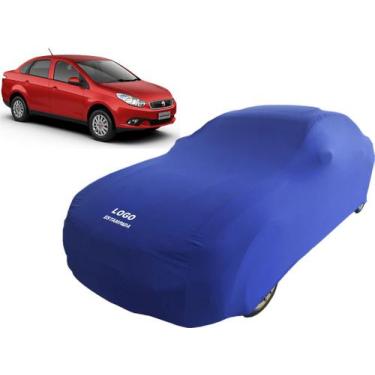Imagem de Capa Automotiva Fiat Grand Siena Tecido Helanca Cor Preta - Mz, Azul