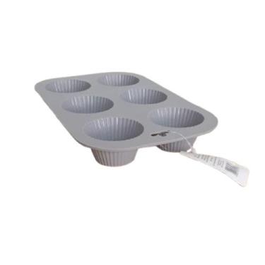 Imagem de Forma Silicone Retangular Bolo Bolinho Cupcake Escolha a Cor - Rio Tij