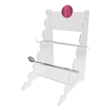 Imagem de Organizador Acrílico Dentista Porta Ferramentas 7 Instrumentos Consult