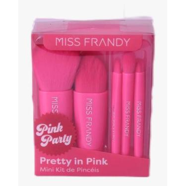 Imagem de Kit Com 5 Pinceis + Estojo Linha Pink Party - Miss Frandy