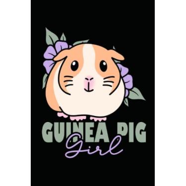 Imagem de Guinea Pig Girl Furry Potato Cute Guinea Pig: Journal/Notebook/Diary, 120 Blank Lined Pages, 6 x 9 inches, Matte Finish Cover, Great Gift For Kids And Adults
