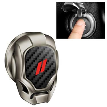 Imagem de XYHGM Capa de botão de parada de partida do motor de carro para Dodge Challenger Charger Durango carro General Motors interruptor de ignição capa decorativa anti-arranhões acessórios de ignição