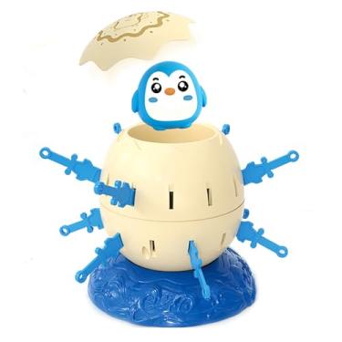 Imagem de Animal Pirata Barril Jogo Alívio do Estresse Brinquedo para Crianças Jogo de Família Com Balde Ejeção Engraçado Jogo de Tabuleiro Pirata Brinquedo (BLUE)