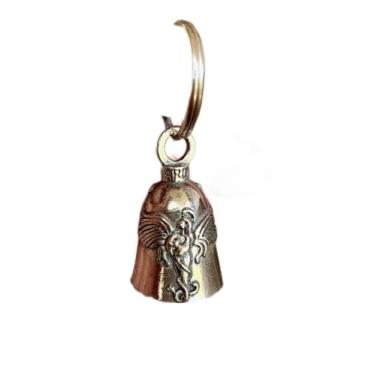 Imagem de Guardian Bell Praying Angel com caixa de presente personalizada Harley Biker Bell Ride to Live